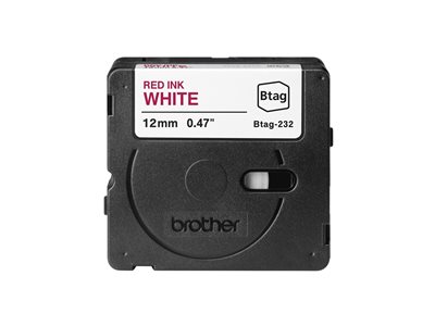 Schriftband Brother 12mmx4m rot/weiß BTAG-232 Schriftband Brother 12mmx4m rot/weiß BTAG-232 von Brother