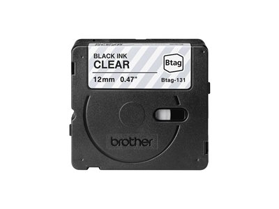 Schriftband Brother 12mmx4m schwarz/transparent BTAG-131 Schriftband Brother 12mmx4m schwarz/transparent BTAG-131 von Brother