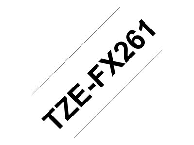 Schriftbandkassette Brother 36mm weiß/schwarz TZEFX261 Schriftbandkassette Brother 36mm weiß/schwarz TZEFX261 von Brother