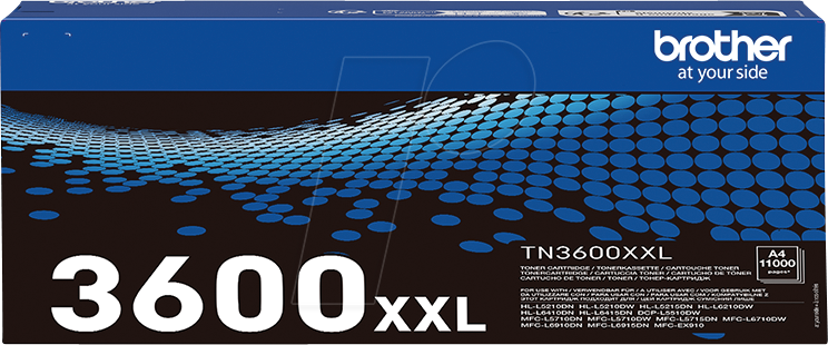 TONER TN3600XXL - Toner, Brother, schwarz, original, 11.000 Seiten TONER TN3600XXL - Toner, Brother, schwarz, original, 11.000 Seiten von Brother