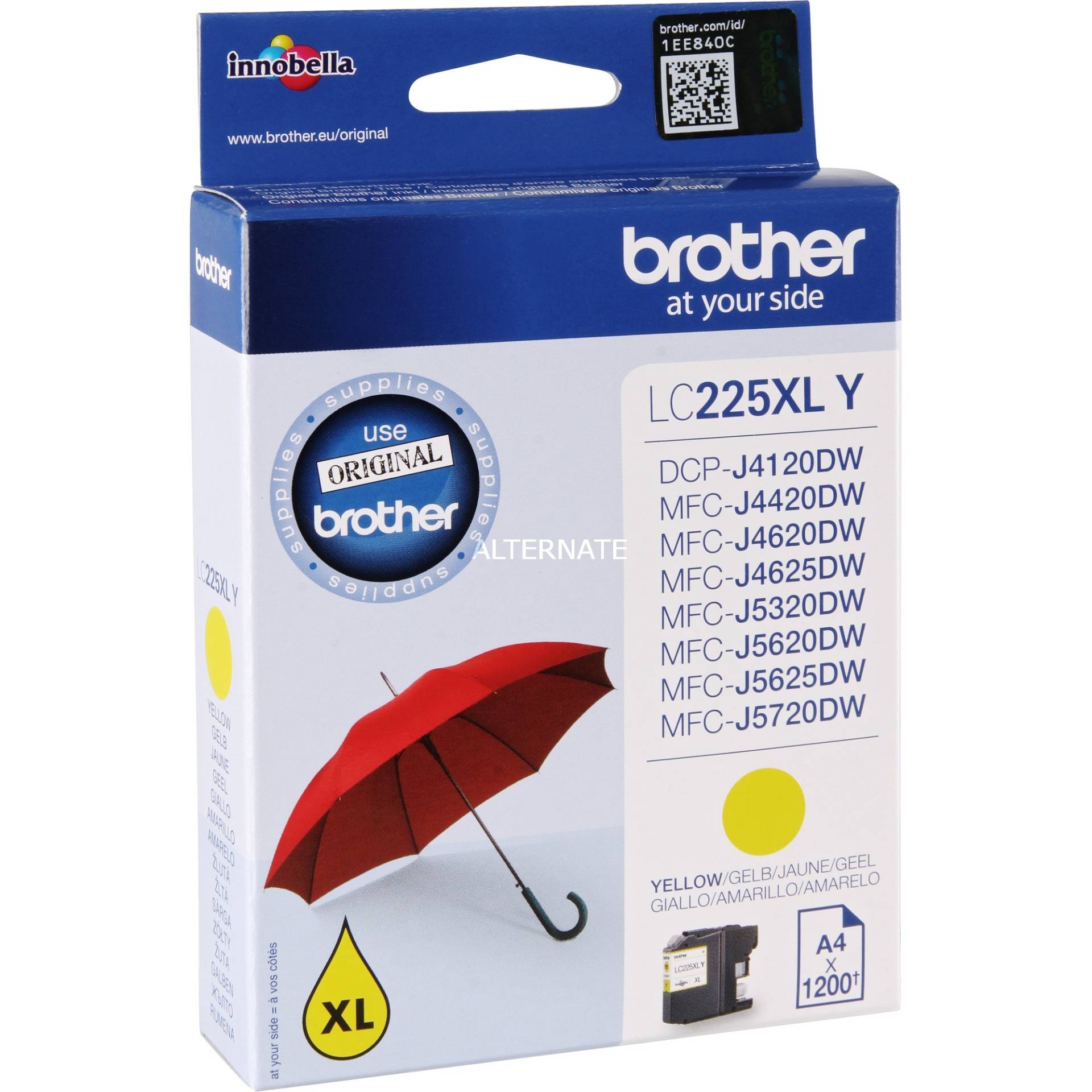 Tinte gelb LC-225XLY von Brother