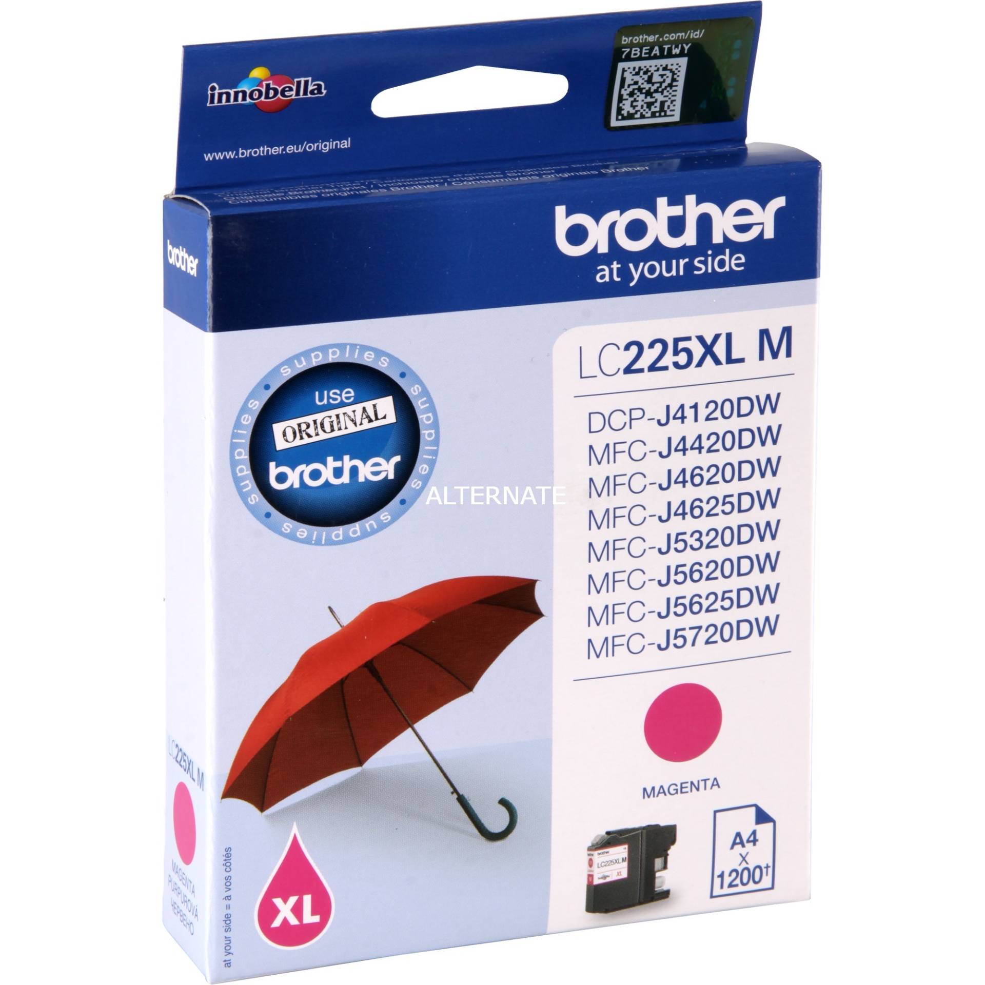 Tinte magenta LC-225XLM von Brother