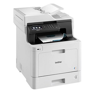 brother DCP-L8410CDW 3 in 1 Farblaser-Multifunktionsdrucker grau von Brother