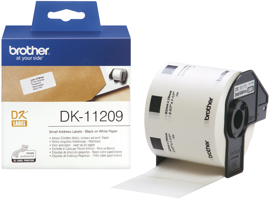 brother DK-11209 Adress-Etiketten, 29 x 62 mm von Brother