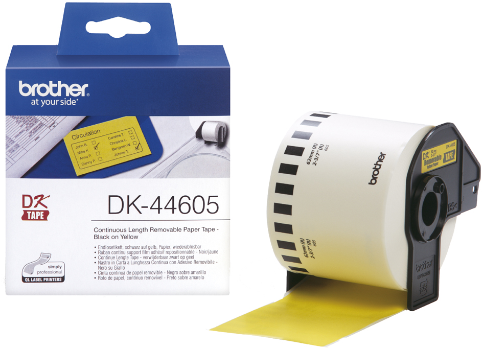 brother DK-44205 Endlos-Etiketten Papier, wiederablösbar brother DK-44205 Endlos-Etiketten Papier, wiederablösbar von Brother