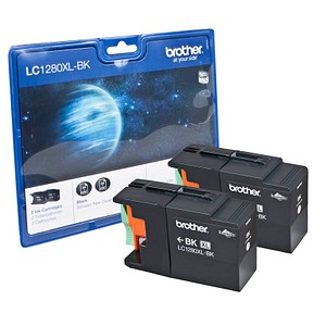brother LC-1280XLBK schwarz Druckerpatronen, 2er-Set brother LC-1280XLBK schwarz Druckerpatronen, 2er-Set von Brother