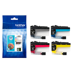 brother LC-424VAL  schwarz, cyan, magenta, gelb Druckerpatronen, 4er-Set von Brother