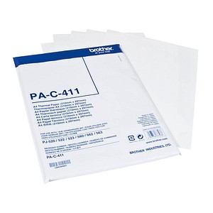 brother PAC411 weiß Thermopapier, 100 Blatt von Brother