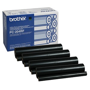 brother PC-204RF schwarz Thermo-Druckfolie, 4 Rollen von Brother