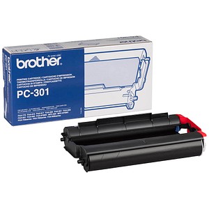 brother PC-301 schwarz Thermo-Druckfolie, 1 Rolle von Brother