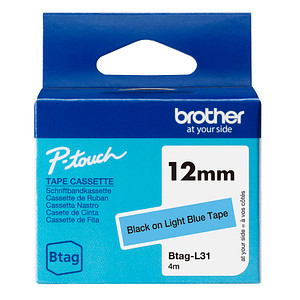 brother Schriftband Btag BTAGL31, 12 mm schwarz auf blau brother Schriftband Btag BTAGL31, 12 mm schwarz auf blau von Brother