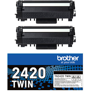 brother TN-2420TWIN schwarz Toner, 2er-Set brother TN-2420TWIN schwarz Toner, 2er-Set von Brother