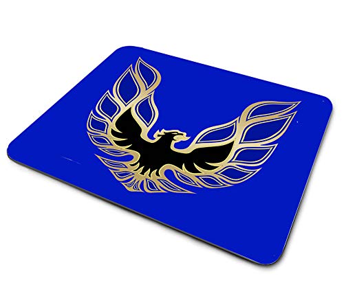 1970er Jahre kompatibel mit Pontiac Firebird Trans Am Sreaming Chicken Blaues Design, dünne Gummi-Rückseite, quadratische Mauspads für Gaming-Computer, Laptops, Notebooks, Schreibtische von Brotherhood