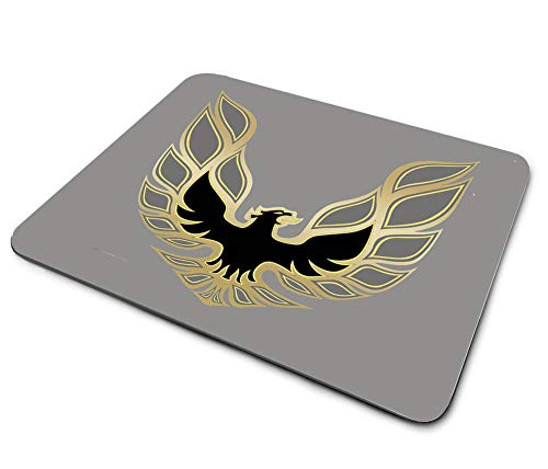 1970er Jahre kompatibel mit Pontiac Firebird Trans Am Sreaming Chicken Silber-Design, dünne Gummi-Rückseite, quadratische Mauspads für Gaming-Computer, Laptops, Notebooks, Schreibtische von Brotherhood