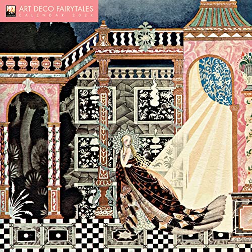 Art Déco Fairytales – Art Déco Märchen 2024: Original Flame Tree Publishing-Kalender [Kalender] (Wall-Kalender) von Flame Tree Calendars