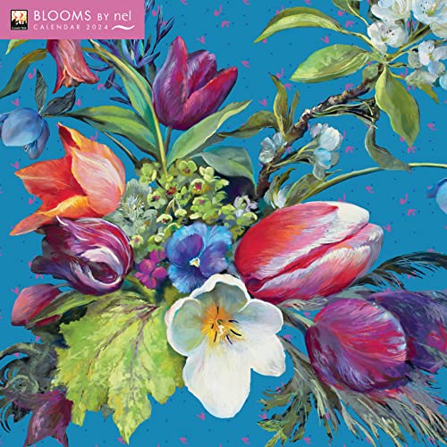 Blooms by Nel Whatmore – Nel Whatmores Blüten 2024: Original Flame Tree Publishing-Kalender [Kalender] (Wall-Kalender) von Brown Trout-Auslieferer Flechsig