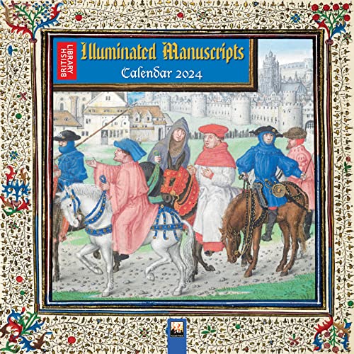 British Library Illuminated Manuscripts – Bilderhandschriften der Britischen Nationalbibliothek 2024: Original Flame Tree Publishing-Kalender [Kalender] (Wall-Kalender) von Brown Trout-Auslieferer Flechsig