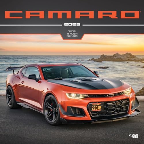 Camaro Official 2025 12 X 24 Inch Monthly Square Wall Calendar Plastic-Free von BrownTrout