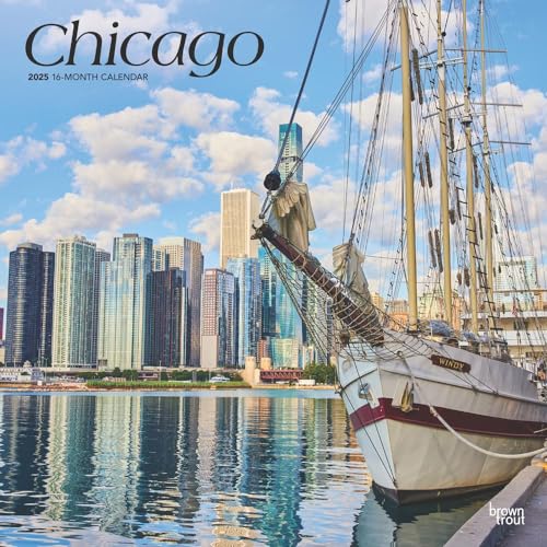 Chicago 2025 12 X 24 Inch Monthly Square Wall Calendar Plastic-Free von BrownTrout