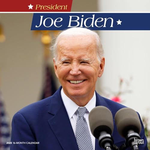 President Joe Biden 2025 12 X 24 Inch Monthly Square Wall Calendar Plastic-Free von BrownTrout