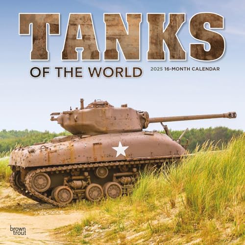 Tanks of the World | 2025 12 x 24 Inch Monthly Square Wall Calendar | Plastic-Free | BrownTrout | Military Vehicle Equipment von BrownTrout