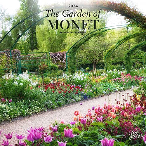 The Garden of Monet | 2024 30,5 x 61 cm Monatlicher quadratischer Wandkalender | Aufkleberbogen | StarGifts | Impressionismus Kunst Künstler Outdoor von BrownTrout