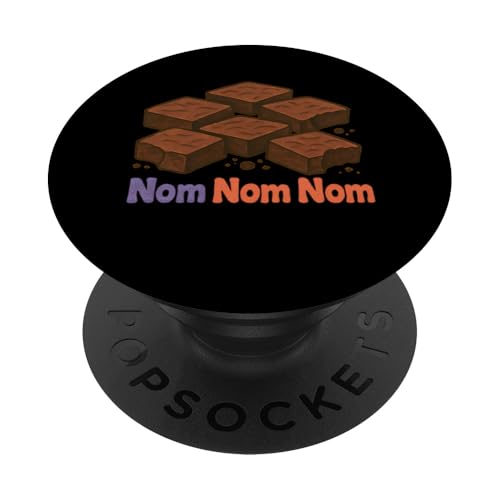 Brownies Nom Nom Brownie Eater Brownie PopSockets Klebender PopGrip Brownies Nom Nom Brownie Eater Brownie PopSockets Klebender PopGrip von Brownie Merch Co.