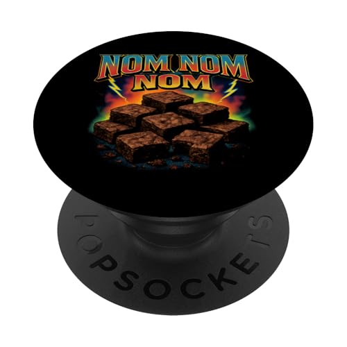 Brownies Nom Nom Brownie Eater Brownie PopSockets Klebender PopGrip Brownies Nom Nom Brownie Eater Brownie PopSockets Klebender PopGrip von Brownie Merch Co.