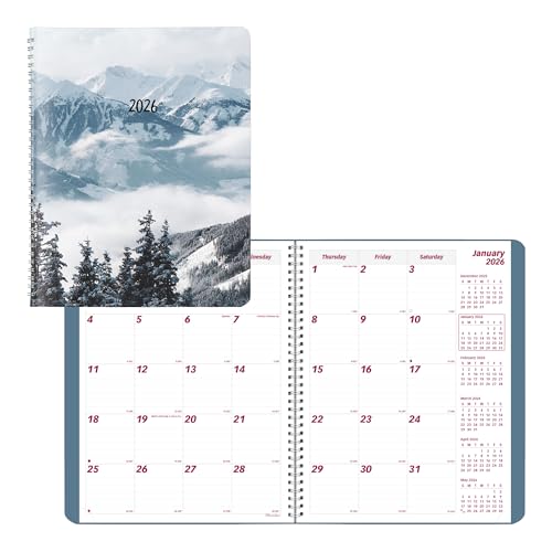 BROWNLINE Essential Mountain Monatsplaner 2026 - 14 Monate - Twin-Wire-Bindung - Softcover - Berg Design - Schnee BROWNLINE Essential Mountain Monatsplaner 2026 - 14 Monate - Twin-Wire-Bindung - Softcover - Berg Design - Schnee von Brownline