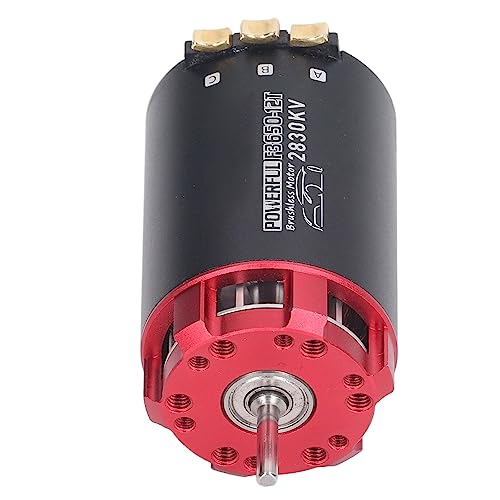 2830-kV-Bürstenloser Motor mit Eingebautem Lüfterblatt, Einteiliges Luftauslassgehäuse Vorne aus Aluminium, Hochgeschwindigkeits-2-Pol-Motor für 1/10 RC-Car-Modifikation, 2830-kV-Bürstenloser Motor mit Eingebautem Lüfterblatt, Einteiliges Luftauslassgehäuse Vorne aus Aluminium, Hochgeschwindigkeits-2-Pol-Motor für 1/10 RC-Car-Modifikation, von Brrnoo