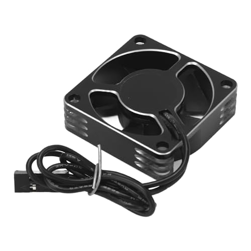 35 -mm -RC -Motorkühlventilator, Universeller Motorwärmkühlkörper, 15000 U/Min ESC -Kühlventilator für RC -Auto, Aluminiumlegierung, Kunststoff mit Leichtem Design, für (SILVER) von Brrnoo