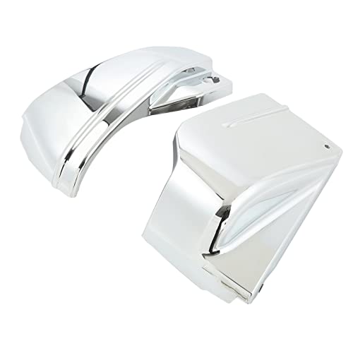 Batterie -Seitenabdeckungsabdeckung Seitenplatte, Motorrad -Batterie Abdeckungspaar Motorrad Seitenverkleidungsabdeckung Abzugs Seitlich Abdeckung (Chrom) von Brrnoo