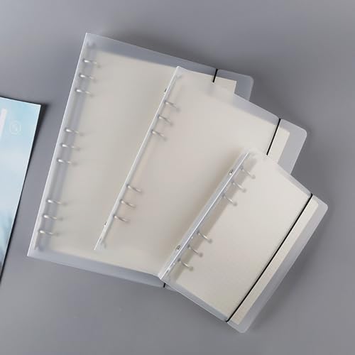 Bindungsabdeckung, 6 Löcher Tragbarer Notebook -Ordner. Organisieren Sie Dateien, Mate PP Shell. Mehrzweck in Zeitschriften, Tagebüchern, Memos, Sammelalben. Für Schule, Büro, (A5) von Brrnoo