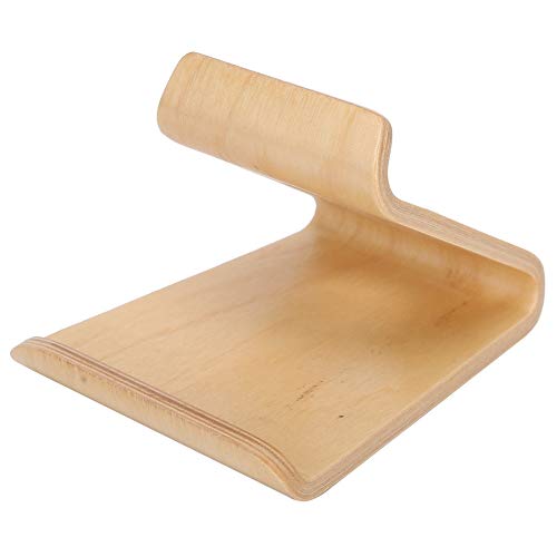 Brrnoo Holz Telefonständer, Hölzernen Telefonständer mit Einfachem Design Walnuss -Schreibtisch für Tablet -PC (Licht) von Brrnoo