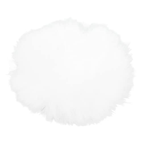 Brrnoo Künstliches Fell -Revers -Mikrofon Windmuff, Künstliches Pelz Lavalier Lavalier Mikrofone Windschutzscheibe Pelz Lappel Mikrofon Windschutzscheibe Windmuff Clamp/Holder auf (White) von Brrnoo