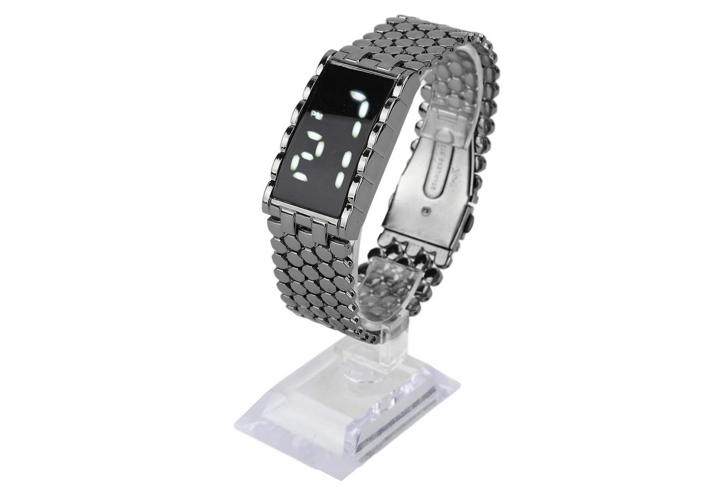 Brrnoo Modische Herrenuhr mit LED Zeitanzeige und Komfortband, mit Verschluss Watch, Modische Herrenuhr mit LED Zeitanzeige und Komfortband Brrnoo Modische Herrenuhr mit LED Zeitanzeige und Komfortband, mit Verschluss Watch, Modische Herrenuhr mit LED Zeitanzeige und Komfortband von Brrnoo