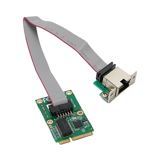 Brrnoo -PCIe-Netzwerk-Controller-Karte, 10 100 1000 Mbit/s, Selbstadaption, Stabile RJ45-LAN-NIC-Karte für Desktop-Computer, Stabile und Schnelle Übertragung mit von Brrnoo