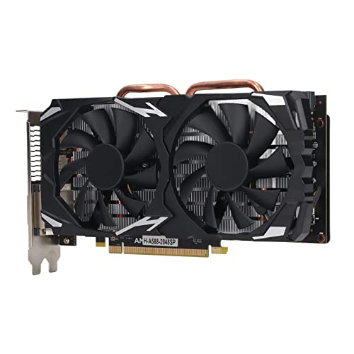 Brrnoo RX580 Game-Grafikkarte 8 GB GDDR5 256 BIT, Geräuscharm, Desktop-Computer-Grafikkarte für 10 11, (RX580 8GB GDDR5 256BIT) von Brrnoo