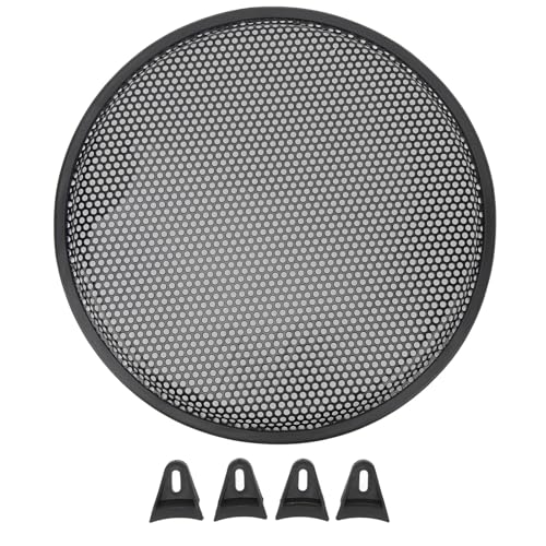 Brrnoo Sprecher Grill, Universal Speakers Mesh 12 -Zoll -Subwoofer Grills Erzähler Cover Runden Lautsprecher Mesh mit 4pcs Grill Clip für DIY -Home -Audio- und Auto -Subwoofer Brrnoo Sprecher Grill, Universal Speakers Mesh 12 -Zoll -Subwoofer Grills Erzähler Cover Runden Lautsprecher Mesh mit 4pcs Grill Clip für DIY -Home -Audio- und Auto -Subwoofer von Brrnoo