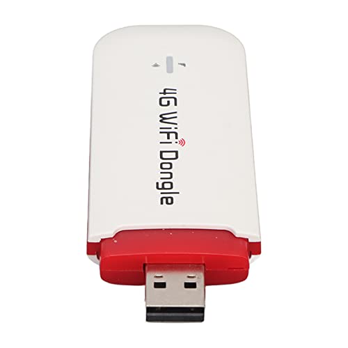 Brrnoo Tragbarer 4G-USB-WLAN-Router, High-Speed-Plug-and-Play-USB-betriebener Mobiler WLAN-Hotspot-Wireless-Router, Weiß von Brrnoo