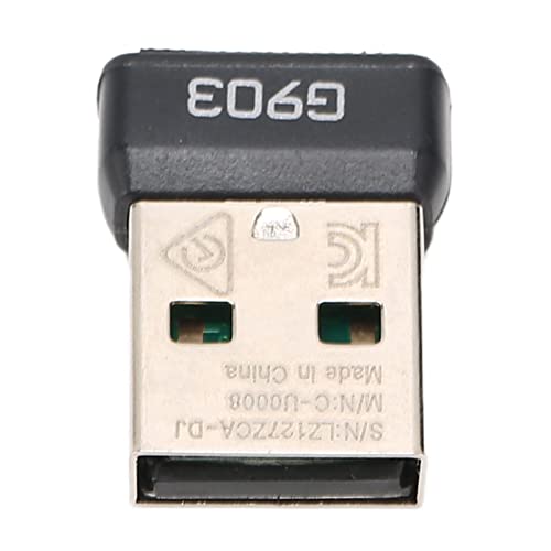 Brrnoo USB-Empfänger, Kabelloser 2,4-G-Maus-Empfänger-Adapter, Ersatz, 2,4-G-USB-Empfänger für Kabellose Maus für G903 Kabellose Maus von Brrnoo