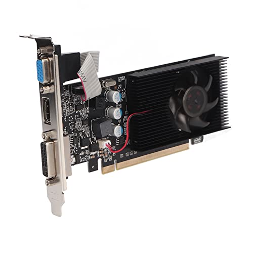 GT610 2 GB DDR3-Grafikkarte 64 Bit 810 MHz Speicherfrequenz 1000 MHz Kernfrequenz 2560 X 1600 Auflösung PC-Grafikkarte (GT610 2GD3 64BI) von Brrnoo