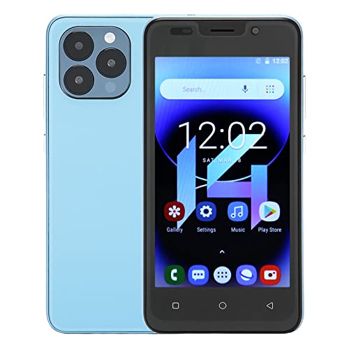 I14 Pro Max-Handys, 4 GB + 32 GB Smartphone für 10, 8 MP + 5 MP Kamera, 5,0-Zoll-IPS-Display, 3500-mAh-Akku, Dual-SIM-3G-Telefon, Gesichtsentriegelungsfunktion, von Brrnoo