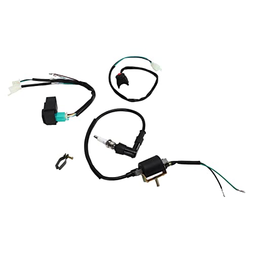 Kick Starter Motor Kabelbaum, Wieder Aufgebaute Zündung CDI Kabelbaumgeschirr Einfach Installation ABS PVC Metal CDI Zündspulen Kabelbaum Kabel für 50 70 110 125 140 160 ATV Kick Starter Motor Kabelbaum, Wieder Aufgebaute Zündung CDI Kabelbaumgeschirr Einfach Installation ABS PVC Metal CDI Zündspulen Kabelbaum Kabel für 50 70 110 125 140 160 ATV von Brrnoo