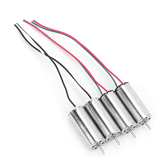 Kleiner Elektromotor mit ROHS -Zertifizierung 4 Stk 3,5 V. 44000 U/Min Niedriger Verbrauch Mikrovibration Vibration Coreless Motor für -Flugzeuge und Modellflugzeuge von Brrnoo