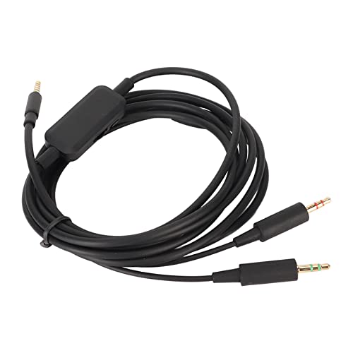 Kopfhörer-Ersatzkabel, Ersatz-Kopfhörerkabel, 3,5-mm-Lautstärkeregler-Soundkabel Kompatibel, für MMX300 MMX300 Headset der 2. Generation von Brrnoo