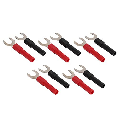 Lautsprecher -Spatenverbinder, Lautsprecher -Banana Stecker mit 10 pCS Kupfer und PA Bananen Steckerbindungsposten für Multimeter Elektronische Anwendungen Lautsprecher -Spatenverbinder, Lautsprecher -Banana Stecker mit 10 pCS Kupfer und PA Bananen Steckerbindungsposten für Multimeter Elektronische Anwendungen von Brrnoo