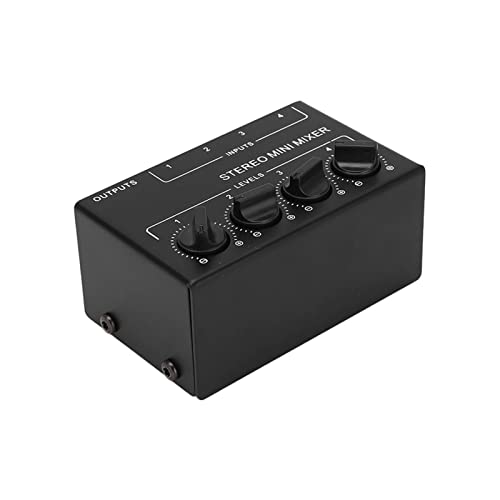 Mini Passiv Stereo Mixer - 4 Kanal -Audio -Linienverteilung, Einstellbare Potentiometer, für CD -Player, Computer, Tablet mit Einfacher Steuerung Mini Passiv Stereo Mixer - 4 Kanal -Audio -Linienverteilung, Einstellbare Potentiometer, für CD -Player, Computer, Tablet mit Einfacher Steuerung von Brrnoo