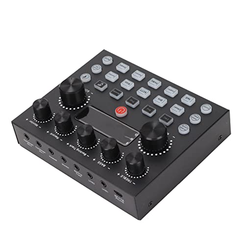 -Mixer, 48 -kHz Soundmixer Dual Channel Plug and Play Interface USB Live Sound Card für Dynamisches Mikrofon, Live Soundkarte -Mixer, 48 -kHz Soundmixer Dual Channel Plug and Play Interface USB Live Sound Card für Dynamisches Mikrofon, Live Soundkarte von Brrnoo