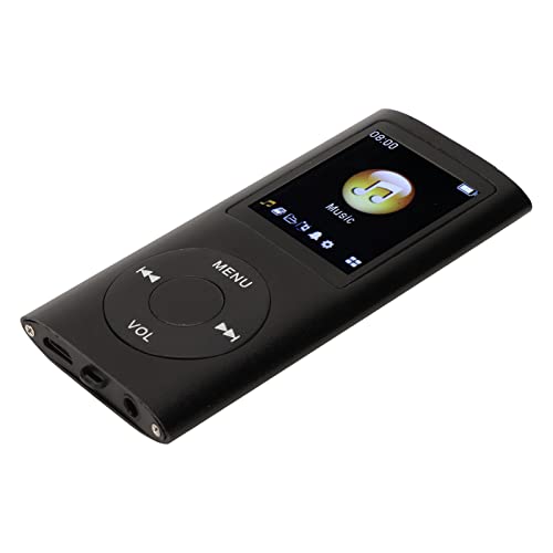 Mp3 Player, Mp3 -Player Tragbarer - Music Portable Music mit Hörperson Zufälliges Spiel & Schlafstillstand (Black) von Brrnoo